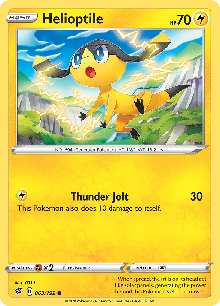 Helioptile (063/192) [Sword & Shield: Rebel Clash] | Eastridge Sports Cards & Games