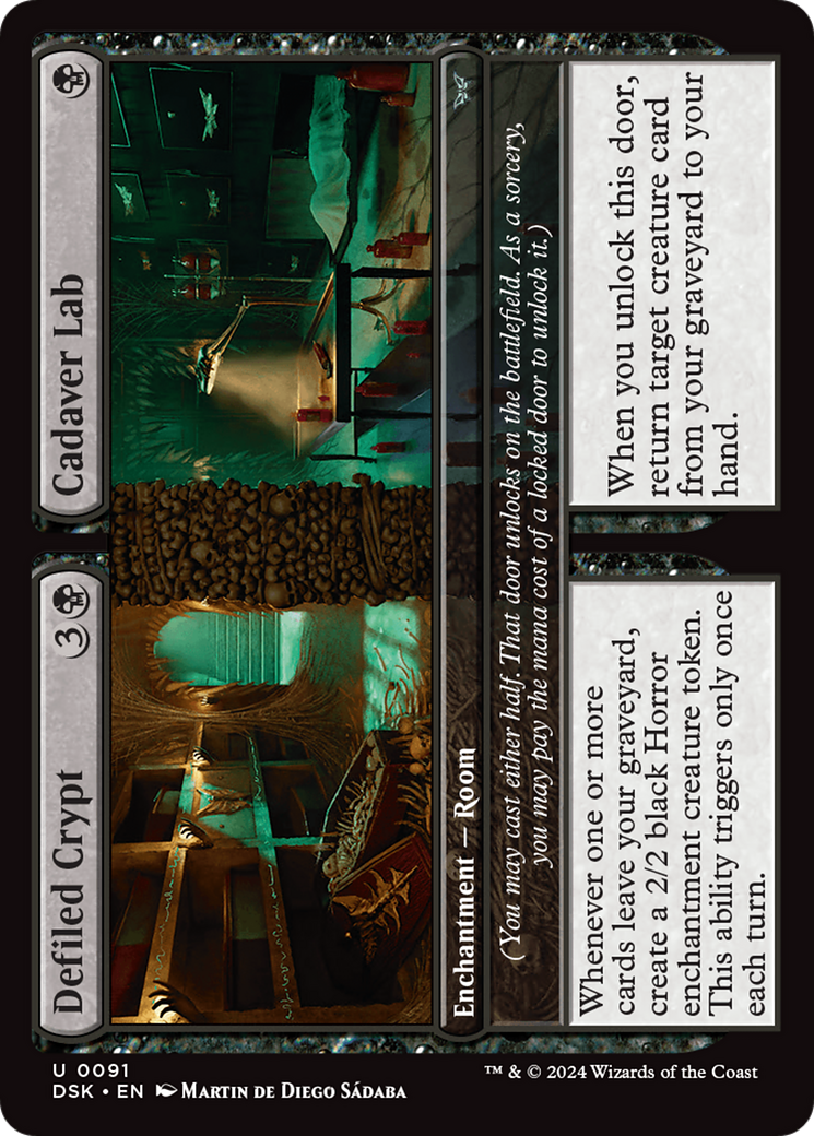 Defiled Crypt // Cadaver Lab [Duskmourn: House of Horror] | Eastridge Sports Cards & Games