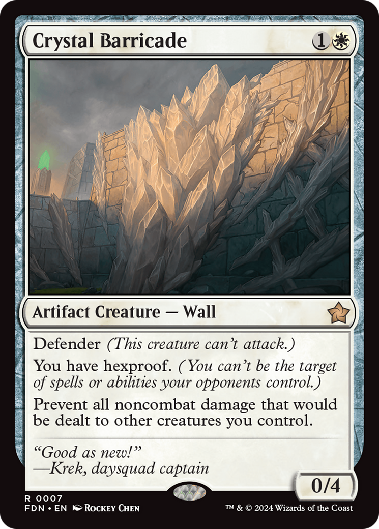 Crystal Barricade [Foundations] | Eastridge Sports Cards & Games