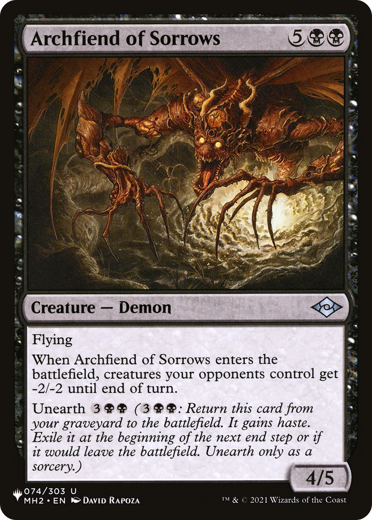 Archfiend of Sorrows [The List] | Eastridge Sports Cards & Games