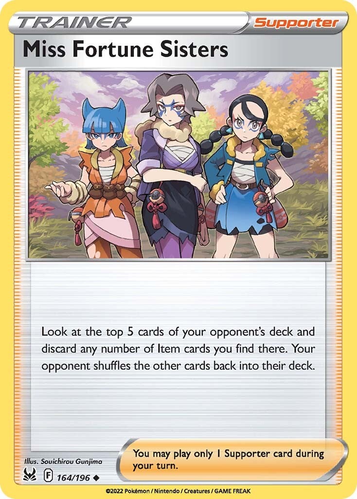 Miss Fortune Sisters (164/196) [Sword & Shield: Lost Origin] | Eastridge Sports Cards & Games