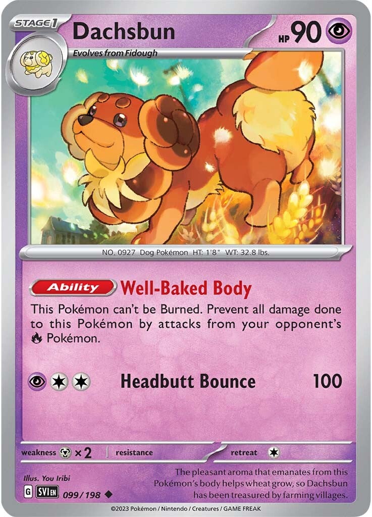 Dachsbun (099/198) [Scarlet & Violet: Base Set] | Eastridge Sports Cards & Games