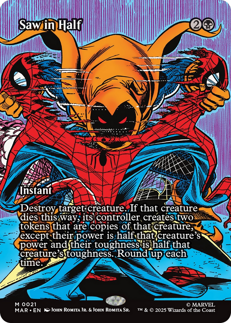 Saw in Half (Borderless) [Marvel's Spider-Man: Eternal-Legal] | Eastridge Sports Cards & Games