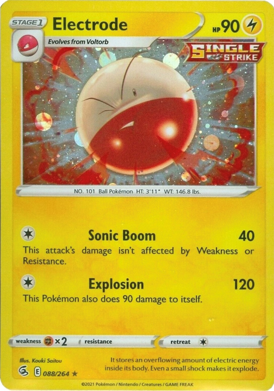 Electrode (088/264) (Cosmos Holo) [Sword & Shield: Fusion Strike] | Eastridge Sports Cards & Games