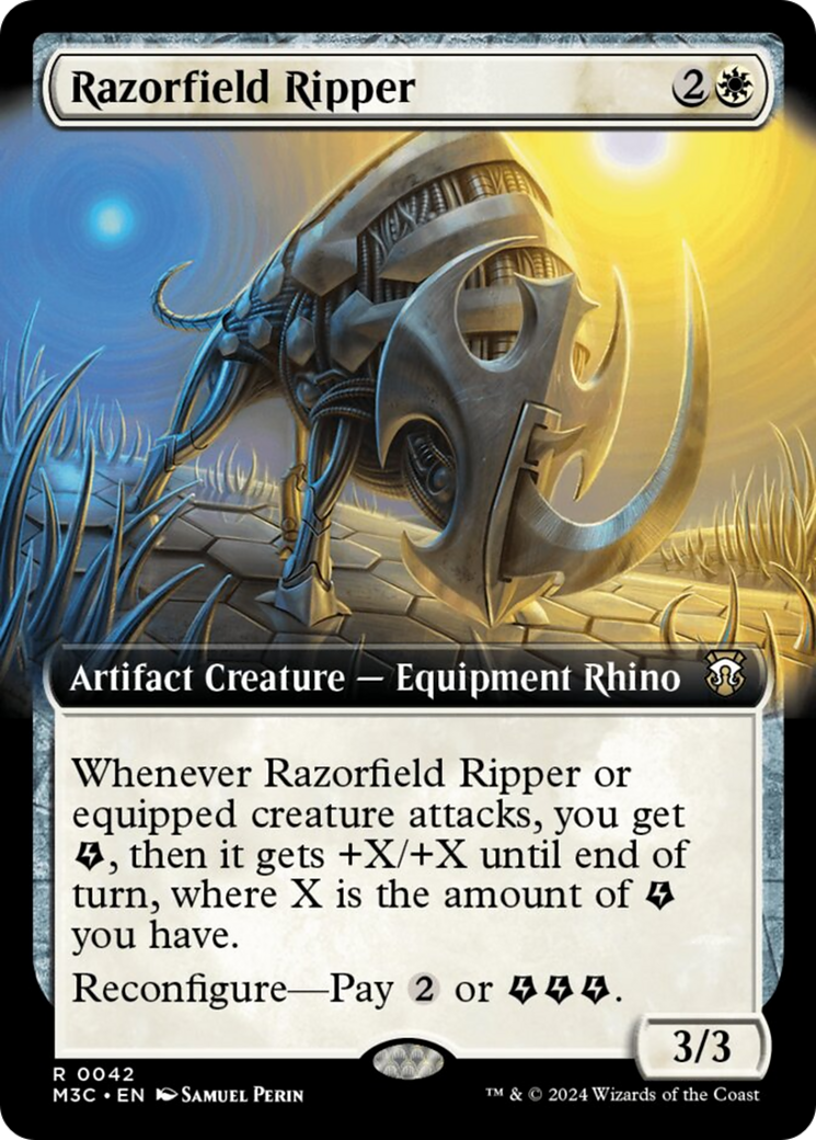 Razorfield Ripper (Extended Art) (Ripple Foil) [Modern Horizons 3 Commander] | Eastridge Sports Cards & Games
