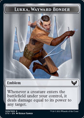 Elemental // Lukka, Wayward Bonder Emblem Double-Sided Token [Strixhaven: School of Mages Tokens] | Eastridge Sports Cards & Games
