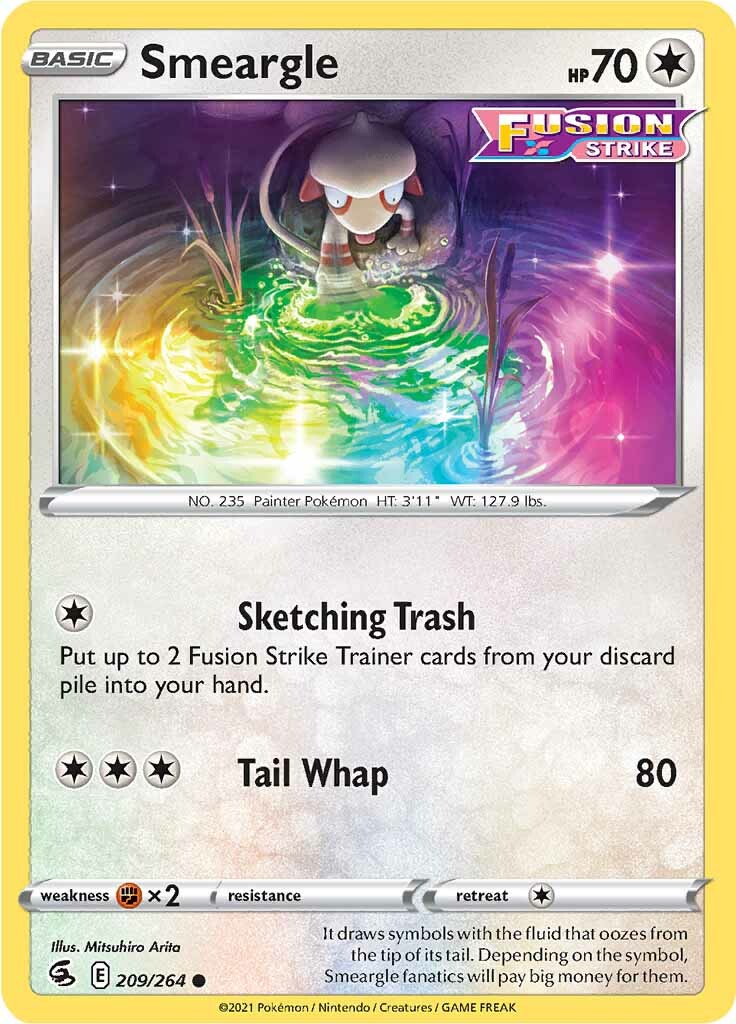 Smeargle (209/264) [Sword & Shield: Fusion Strike] | Eastridge Sports Cards & Games