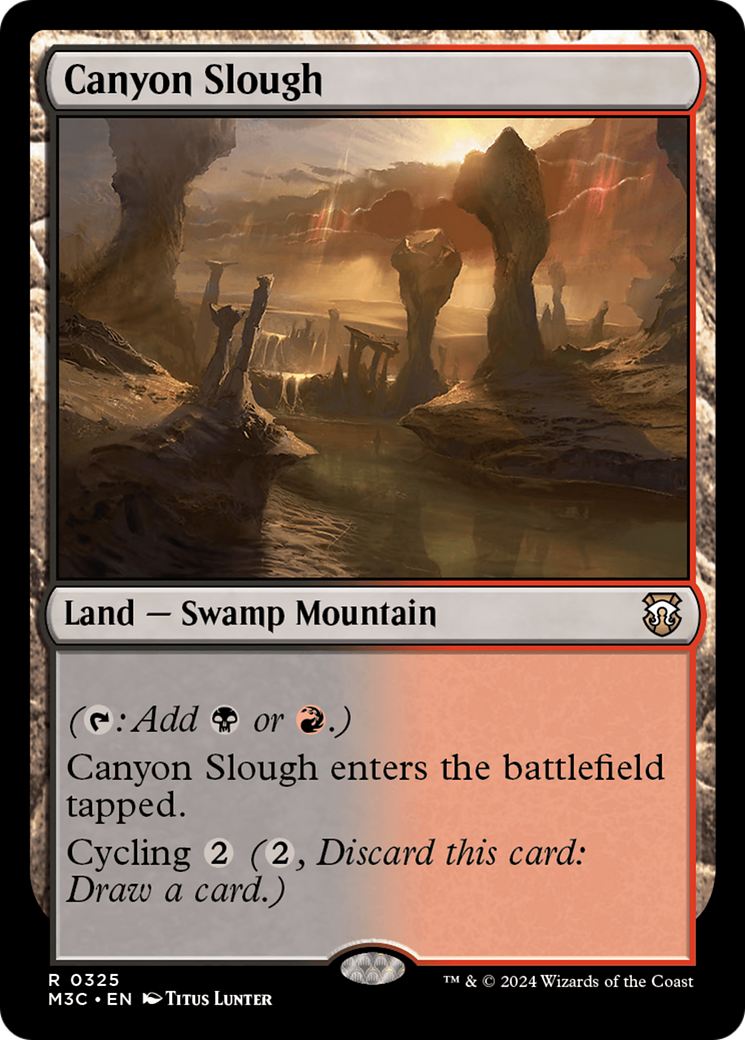 Canyon Slough (Ripple Foil) [Modern Horizons 3 Commander] | Eastridge Sports Cards & Games