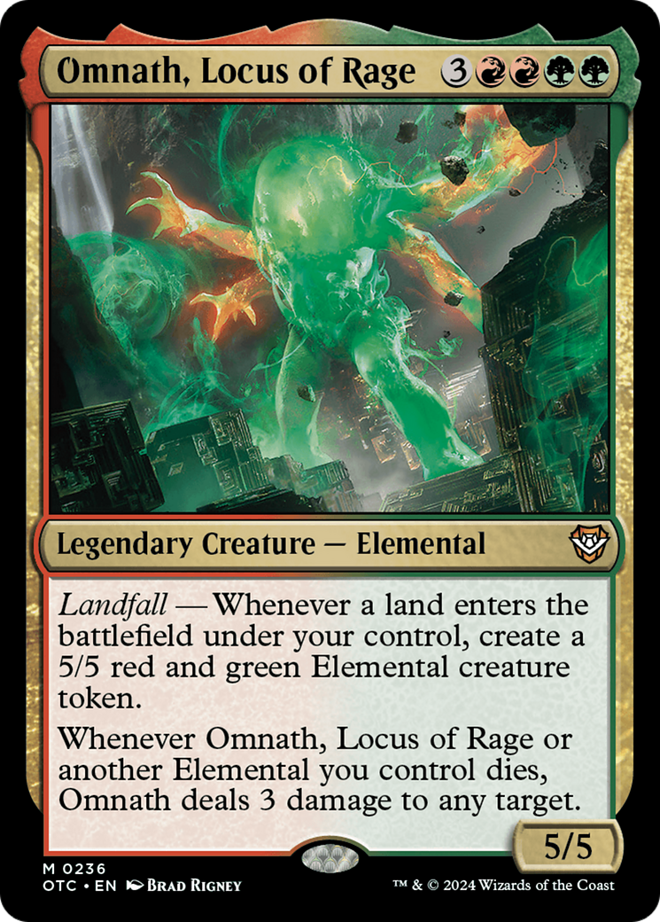 Omnath, Locus of Rage [Outlaws of Thunder Junction Commander] | Eastridge Sports Cards & Games