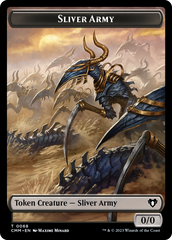 Sliver Army // Sliver Double-Sided Token [Commander Masters Tokens] | Eastridge Sports Cards & Games