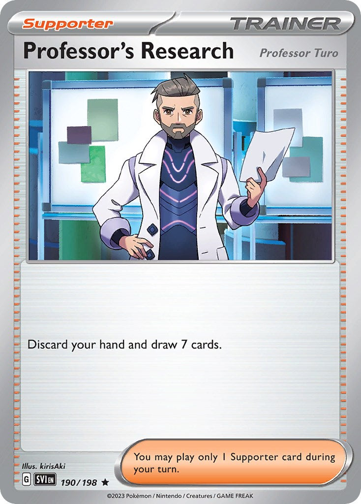 Professor's Research (190/198) (Theme Deck Exclusive) [Scarlet & Violet: Base Set] | Eastridge Sports Cards & Games