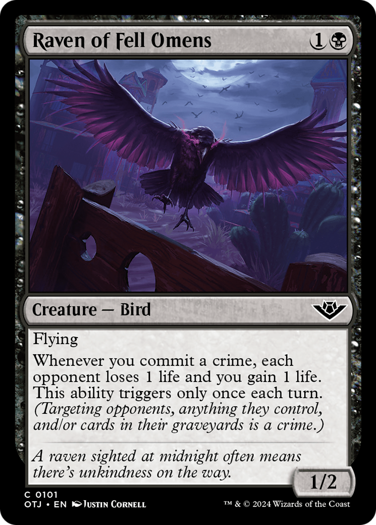 Raven of Fell Omens [Outlaws of Thunder Junction] | Eastridge Sports Cards & Games