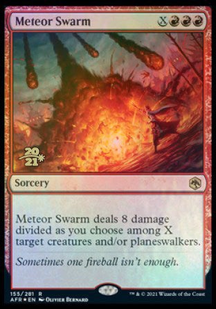 Meteor Swarm [Dungeons & Dragons: Adventures in the Forgotten Realms Prerelease Promos] | Eastridge Sports Cards & Games