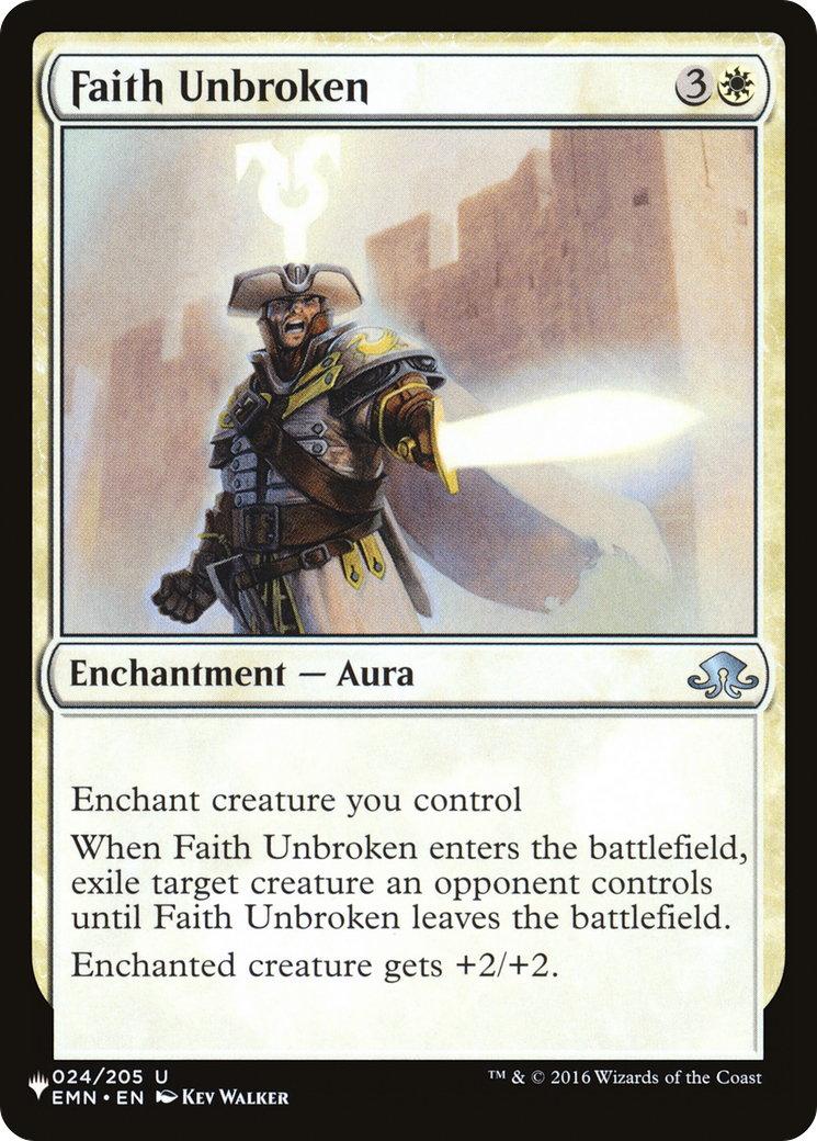 Faith Unbroken [The List] | Eastridge Sports Cards & Games