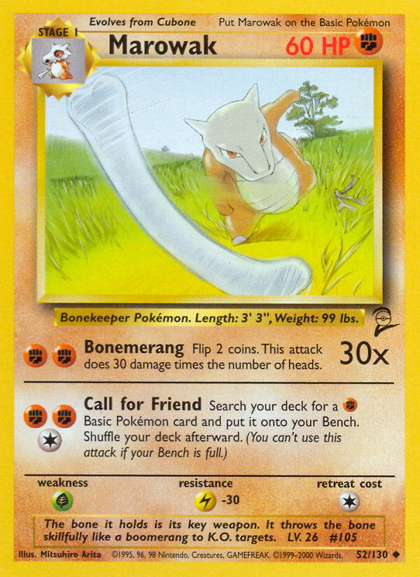 Marowak (52/130) [Base Set 2] | Eastridge Sports Cards & Games