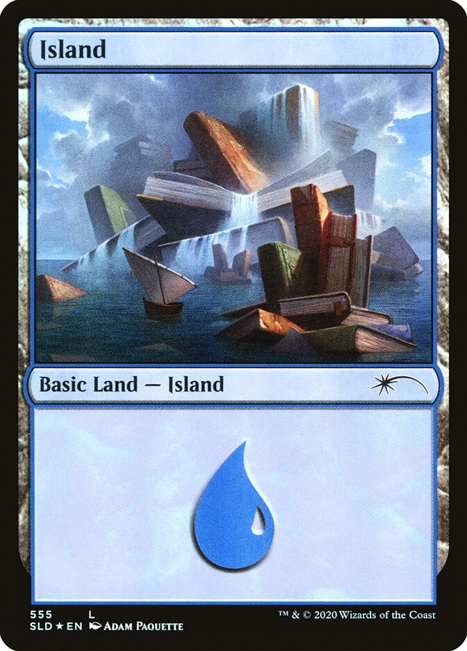 Island (Well Read) (555) [Secret Lair Drop Promos] | Eastridge Sports Cards & Games