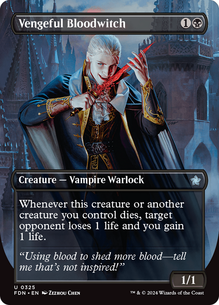 Vengeful Bloodwitch (Borderless) [Foundations] | Eastridge Sports Cards & Games