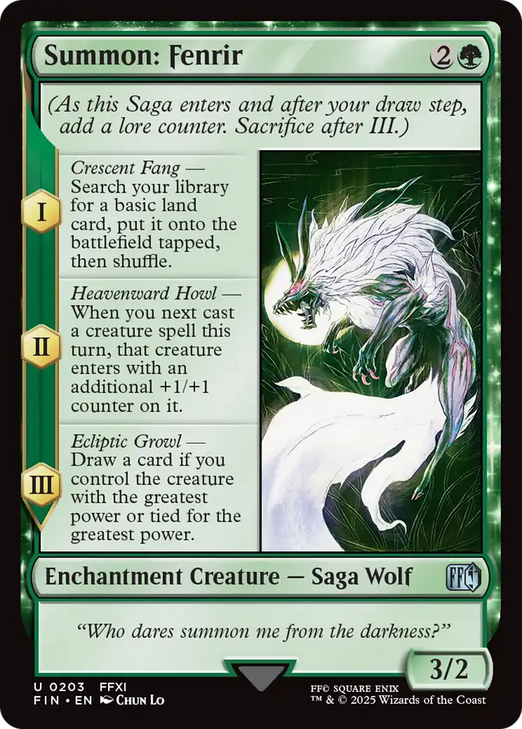 Summon: Fenrir [FINAL FANTASY] | Eastridge Sports Cards & Games