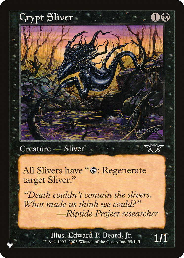 Crypt Sliver [The List] | Eastridge Sports Cards & Games