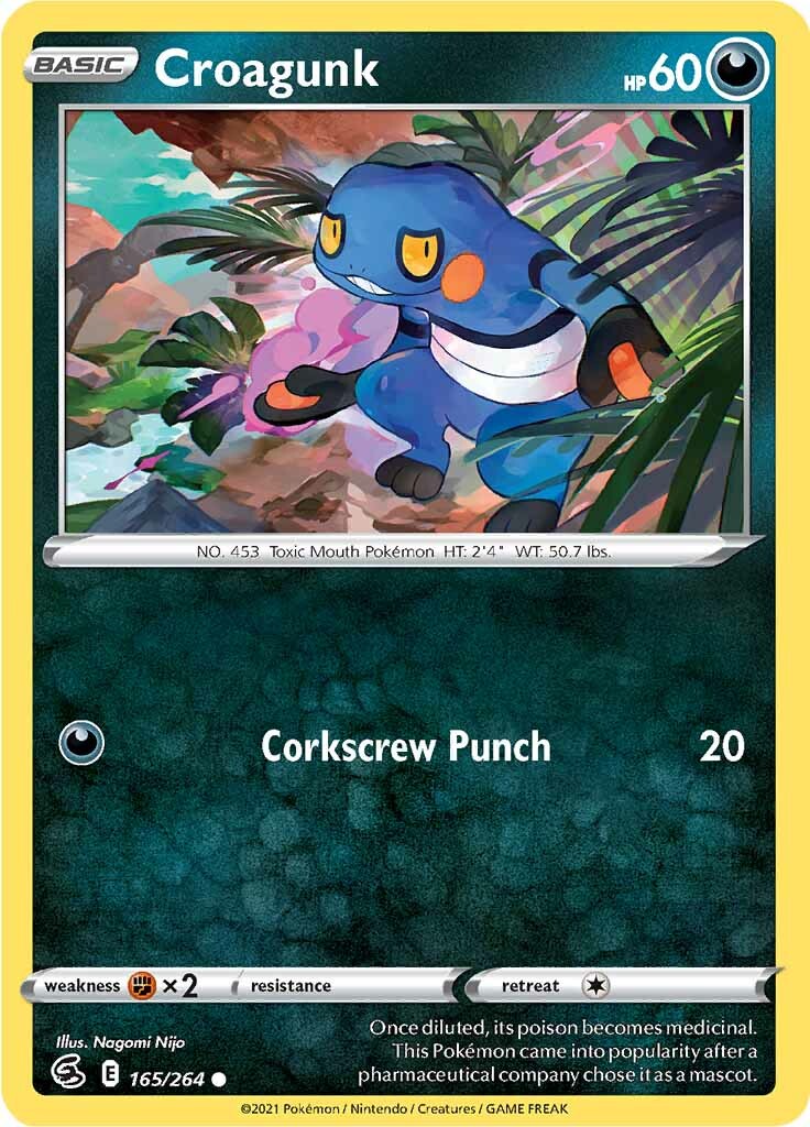 Croagunk (165/264) [Sword & Shield: Fusion Strike] | Eastridge Sports Cards & Games