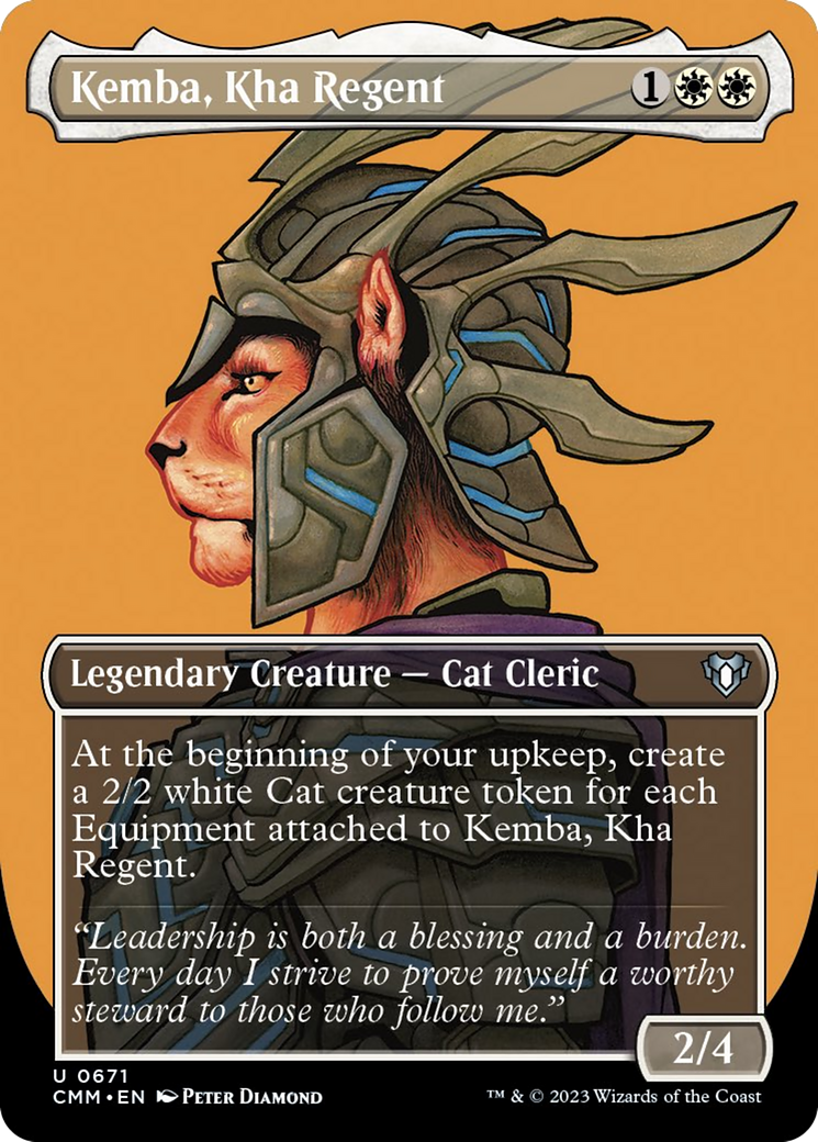 Kemba, Kha Regent (Borderless Profile) [Commander Masters] | Eastridge Sports Cards & Games