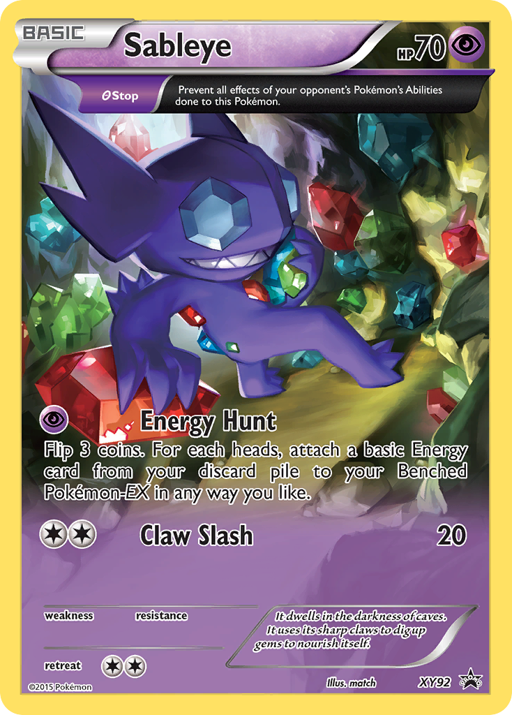 Sableye (XY92) [XY: Black Star Promos] | Eastridge Sports Cards & Games