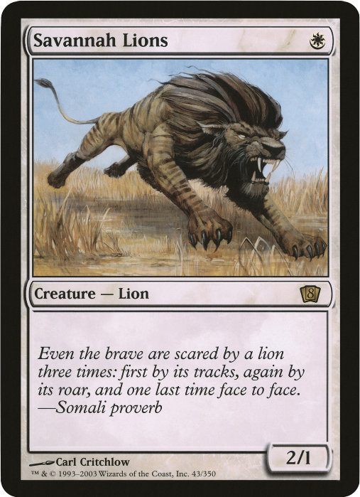 Savannah Lions (Oversized) [Eighth Edition Box Topper] | Eastridge Sports Cards & Games