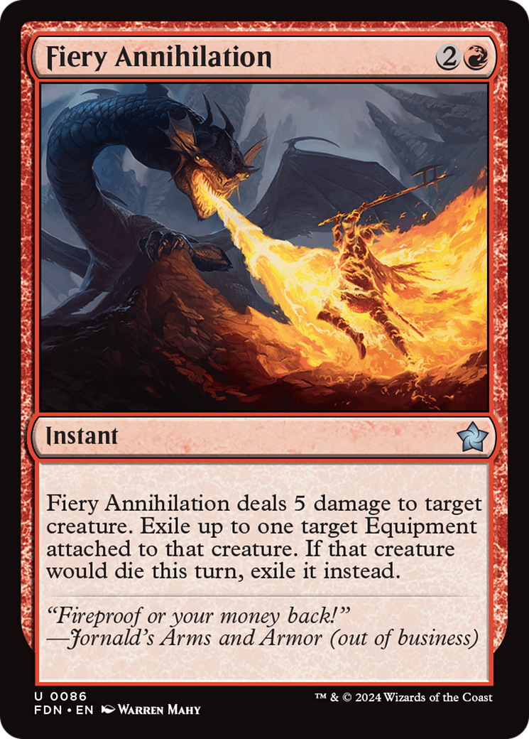 Fiery Annihilation [Foundations] | Eastridge Sports Cards & Games