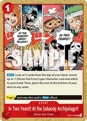 In Two Years!! At the Sabaody Archipelago!! [Romance Dawn] | Eastridge Sports Cards & Games