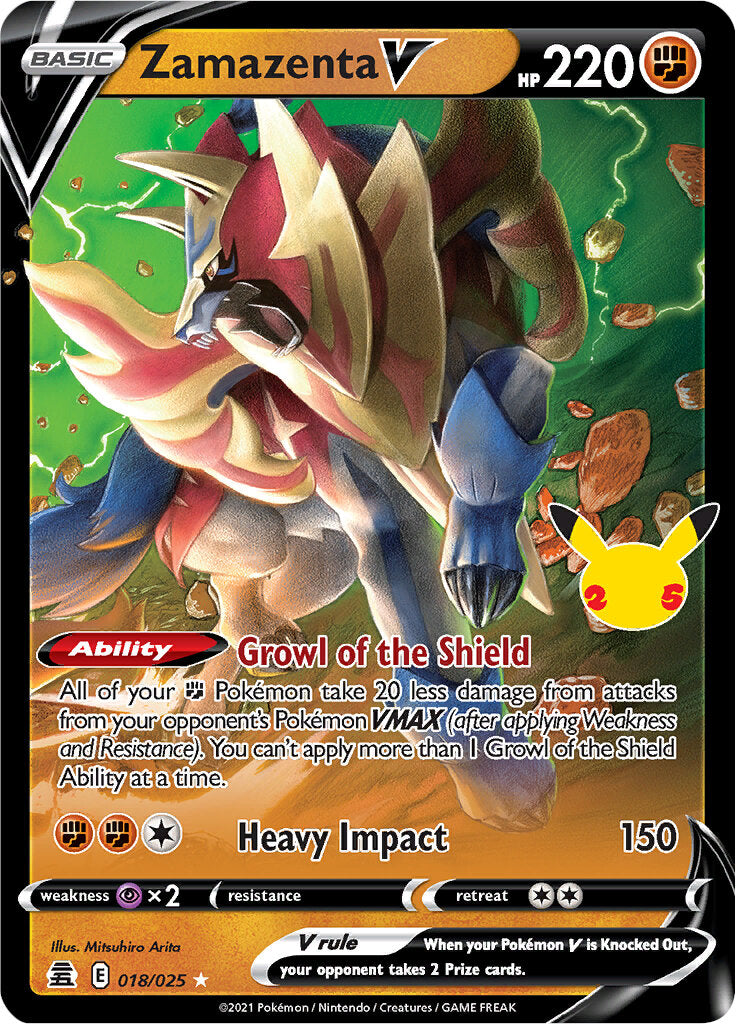 Zamazenta V (018/025) [Celebrations: 25th Anniversary] | Eastridge Sports Cards & Games