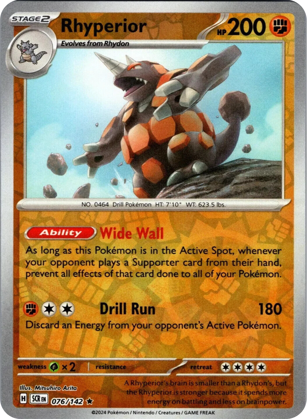 Rhyperior (076/142) [Scarlet & Violet: Stellar Crown] | Eastridge Sports Cards & Games