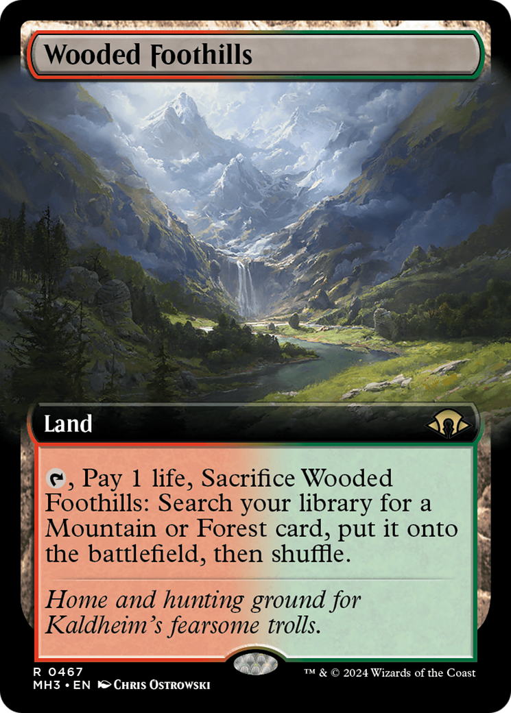 Wooded Foothills (Extended Art) [Modern Horizons 3] | Eastridge Sports Cards & Games