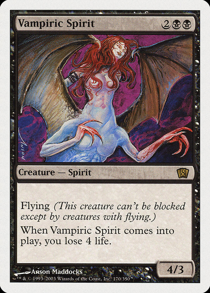 Vampiric Spirit (8th Edition) [Oversize Cards] | Eastridge Sports Cards & Games