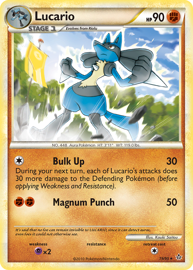 Lucario (19/95) [HeartGold & SoulSilver: Unleashed] | Eastridge Sports Cards & Games