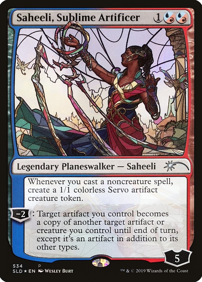 Saheeli, Sublime Artificer (Stained Glass) [Secret Lair Drop Promos] | Eastridge Sports Cards & Games