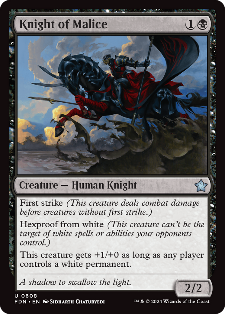 Knight of Malice [Foundations] | Eastridge Sports Cards & Games