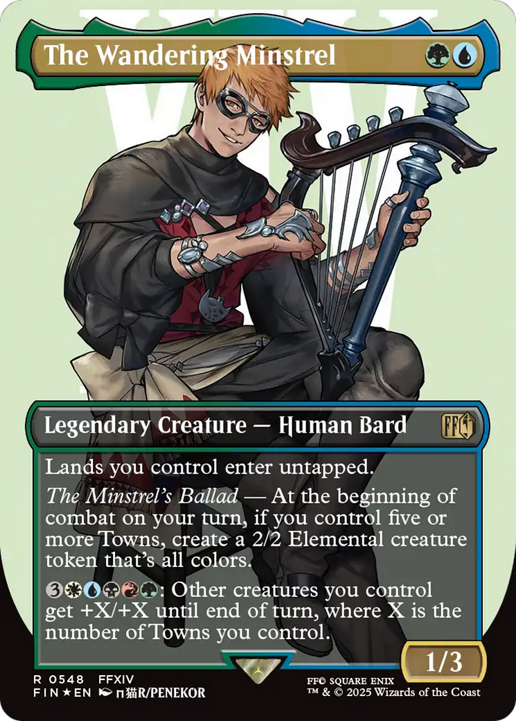 The Wandering Minstrel (Borderless) (Surge Foil) [FINAL FANTASY] | Eastridge Sports Cards & Games