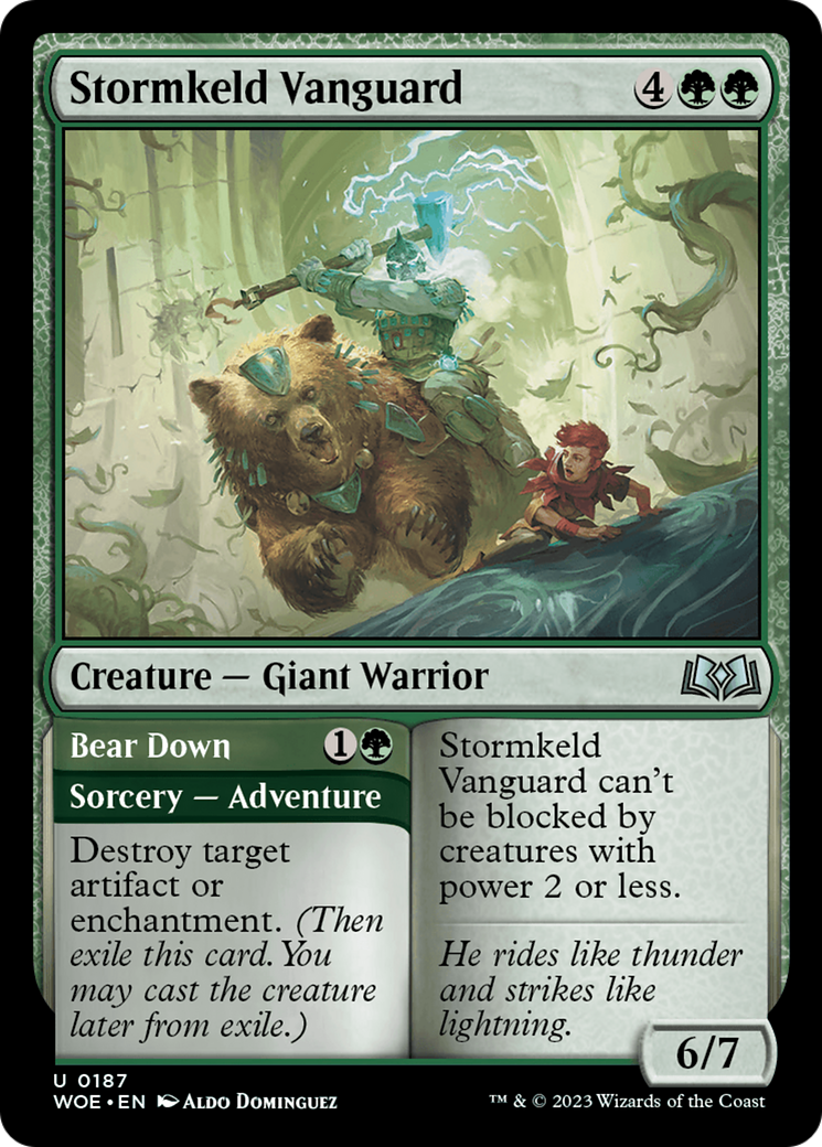 Stormkeld Vanguard // Bear Down [Wilds of Eldraine] | Eastridge Sports Cards & Games