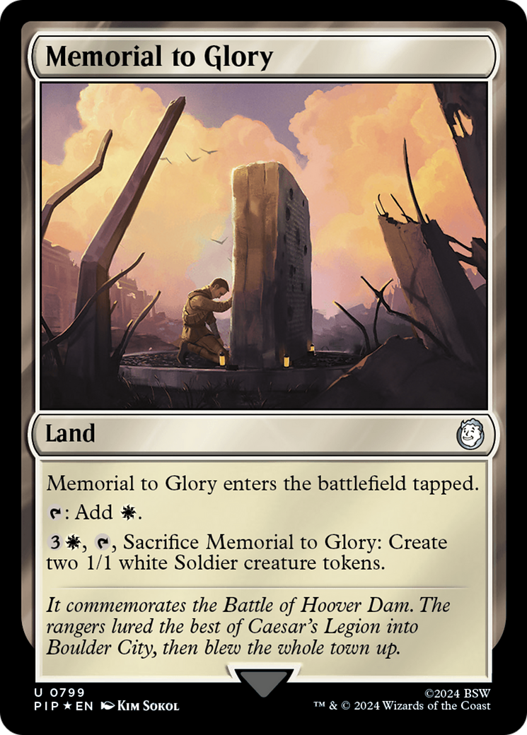Memorial to Glory (Surge Foil) [Fallout] | Eastridge Sports Cards & Games