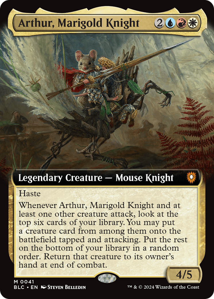 Arthur, Marigold Knight (Extended Art) [Bloomburrow Commander] | Eastridge Sports Cards & Games