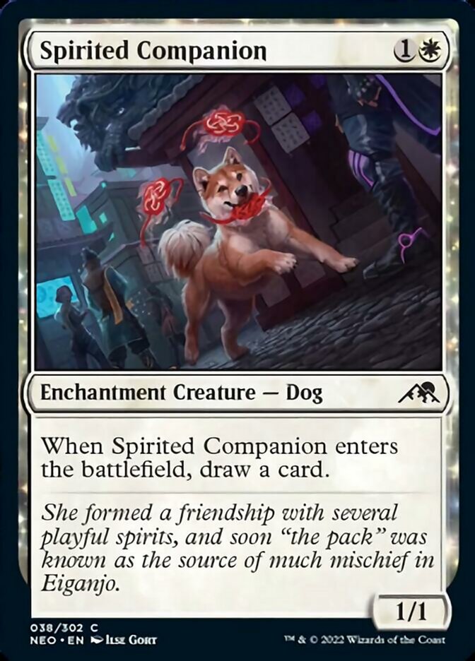 Spirited Companion [Kamigawa: Neon Dynasty] | Eastridge Sports Cards & Games