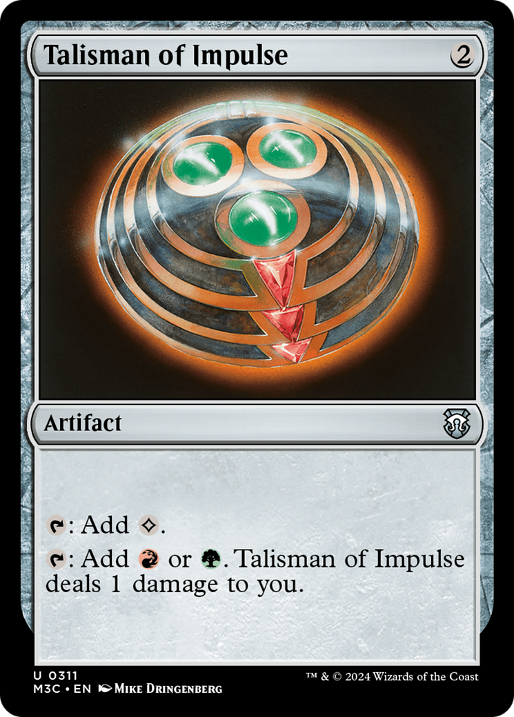 Talisman of Impulse (Ripple Foil) [Modern Horizons 3 Commander] | Eastridge Sports Cards & Games