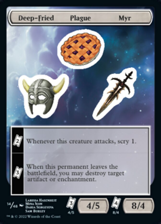Deep-Fried Plague Myr [Unfinity Stickers] | Eastridge Sports Cards & Games