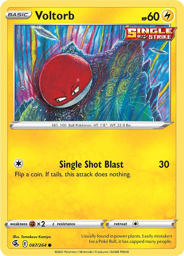 Voltorb (087/264) [Sword & Shield: Fusion Strike] | Eastridge Sports Cards & Games