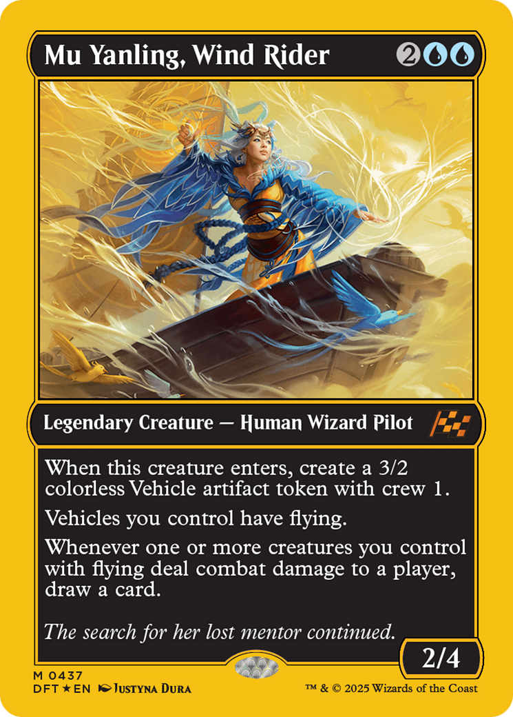 Mu Yanling, Wind Rider (First-Place Foil) [Aetherdrift] | Eastridge Sports Cards & Games