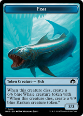 Eldrazi Spawn // Fish Double-Sided Token [Modern Horizons 3 Tokens] | Eastridge Sports Cards & Games