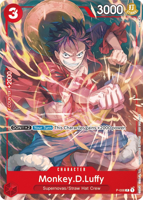 Monkey.D.Luffy (P-006) (Tournament Pack Vol. 1) [One Piece Promotion Cards] | Eastridge Sports Cards & Games