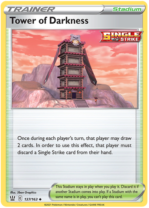 Tower of Darkness (137/163) [Sword & Shield: Battle Styles] | Eastridge Sports Cards & Games