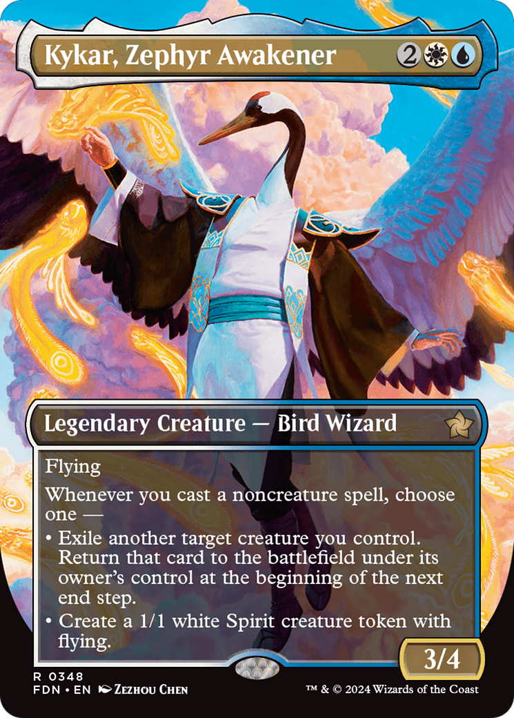 Kykar, Zephyr Awakener (Borderless) [Foundations] | Eastridge Sports Cards & Games