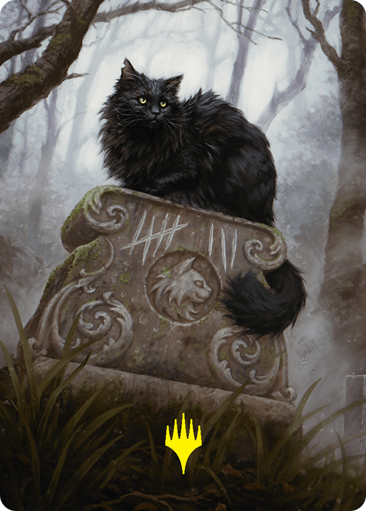 Nine-Lives Familiar 2 Art Card (36/54) (Gold-Stamped Planeswalker Symbol) [Foundations Art Series] | Eastridge Sports Cards & Games